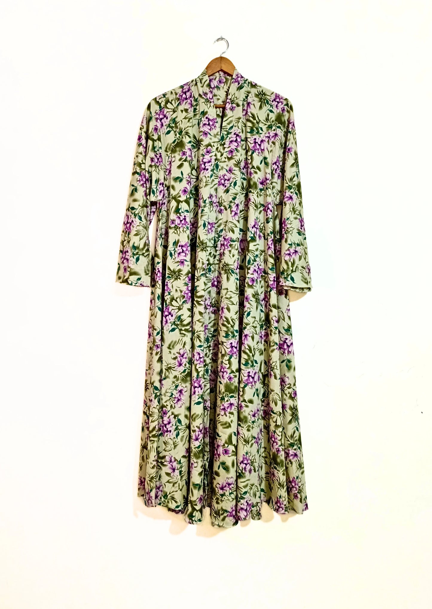 Jasmine Meadow Front Open Long Flair Abaya