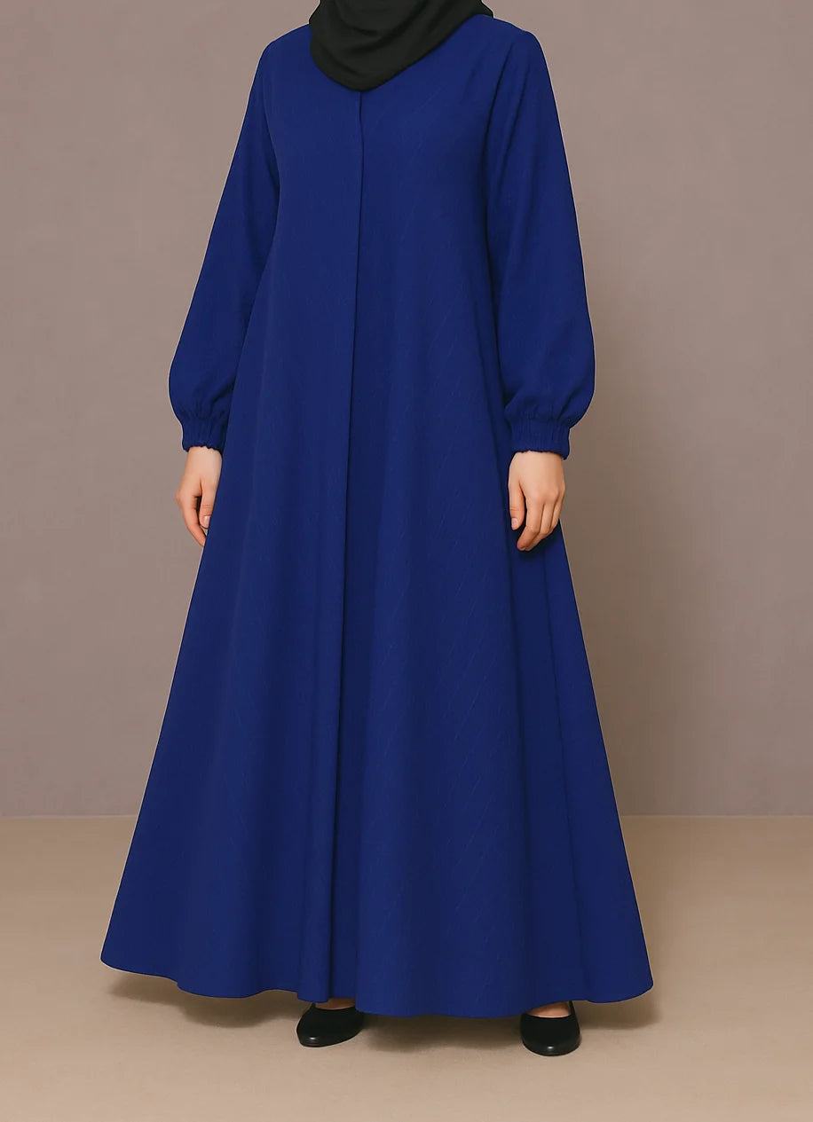 Front Open-Dark Blue Zarri Abaya