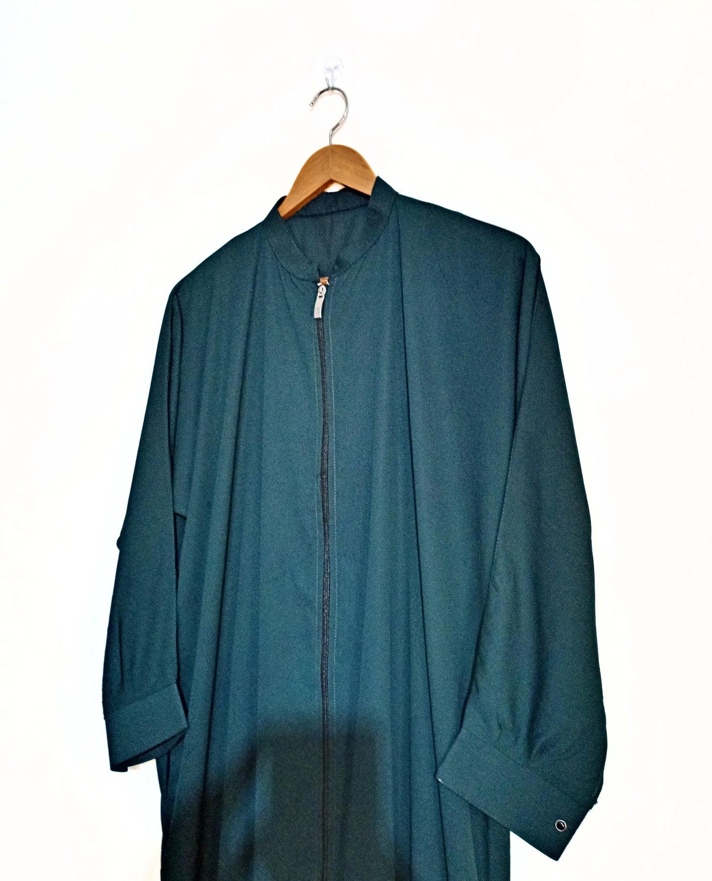Royal Zinc Zipper Abaya With Pockets