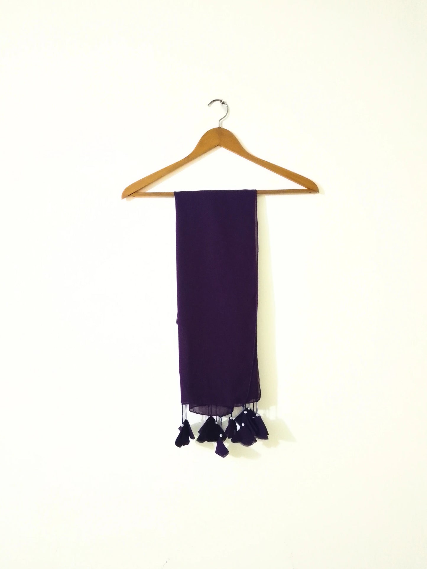 Georgette Chiffon Dark Purple Hijab