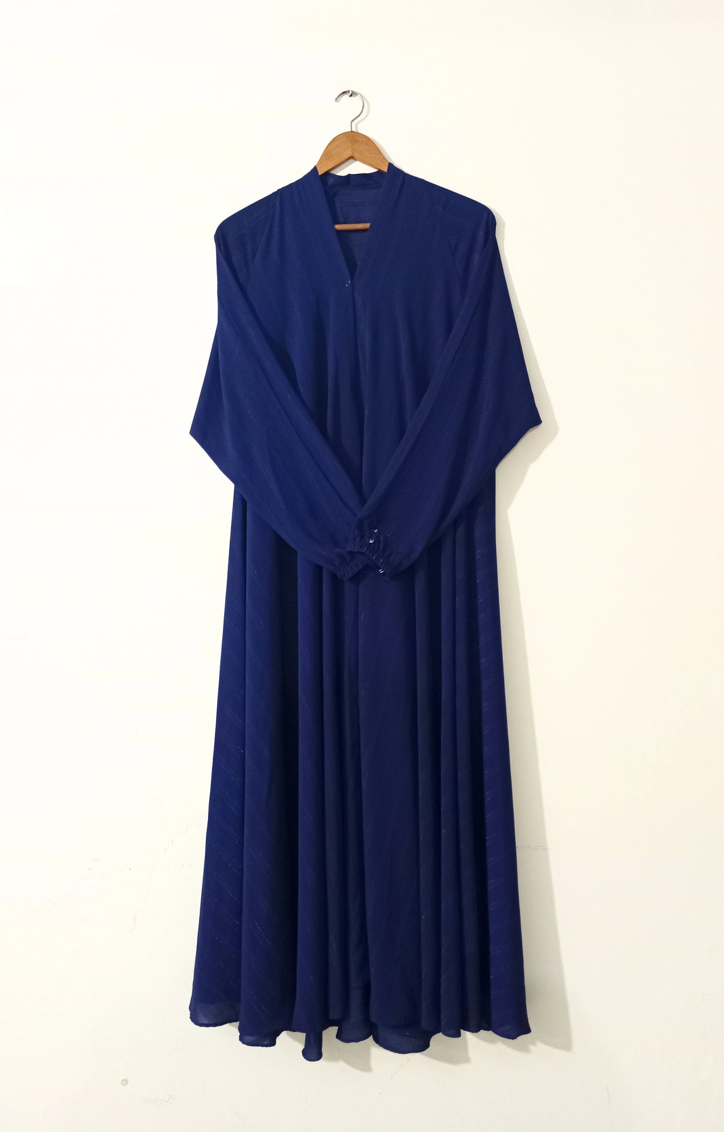 Front Open-Dark Blue Zarri Abaya