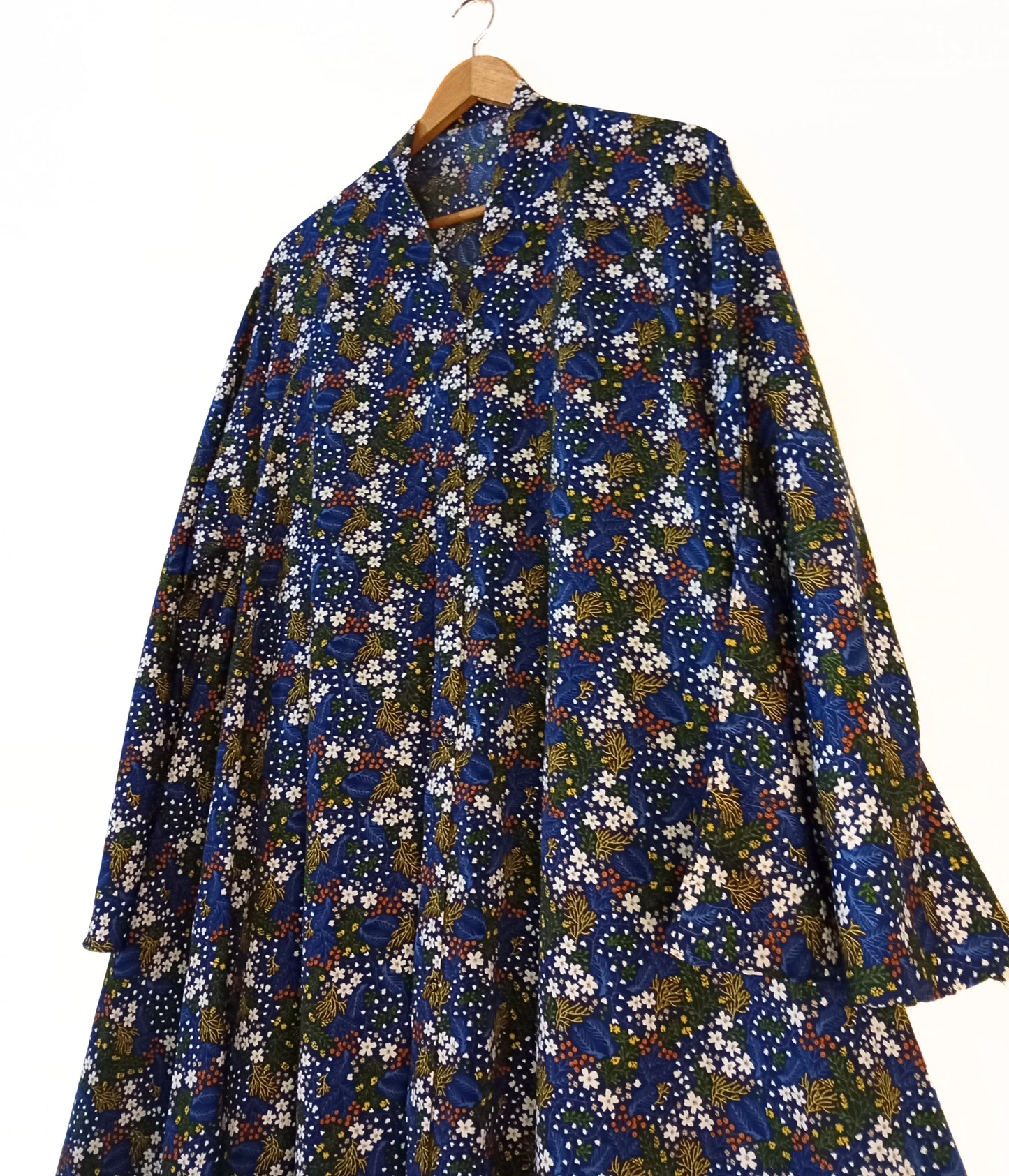 Dark Orchid Front Open Long Flair Abaya