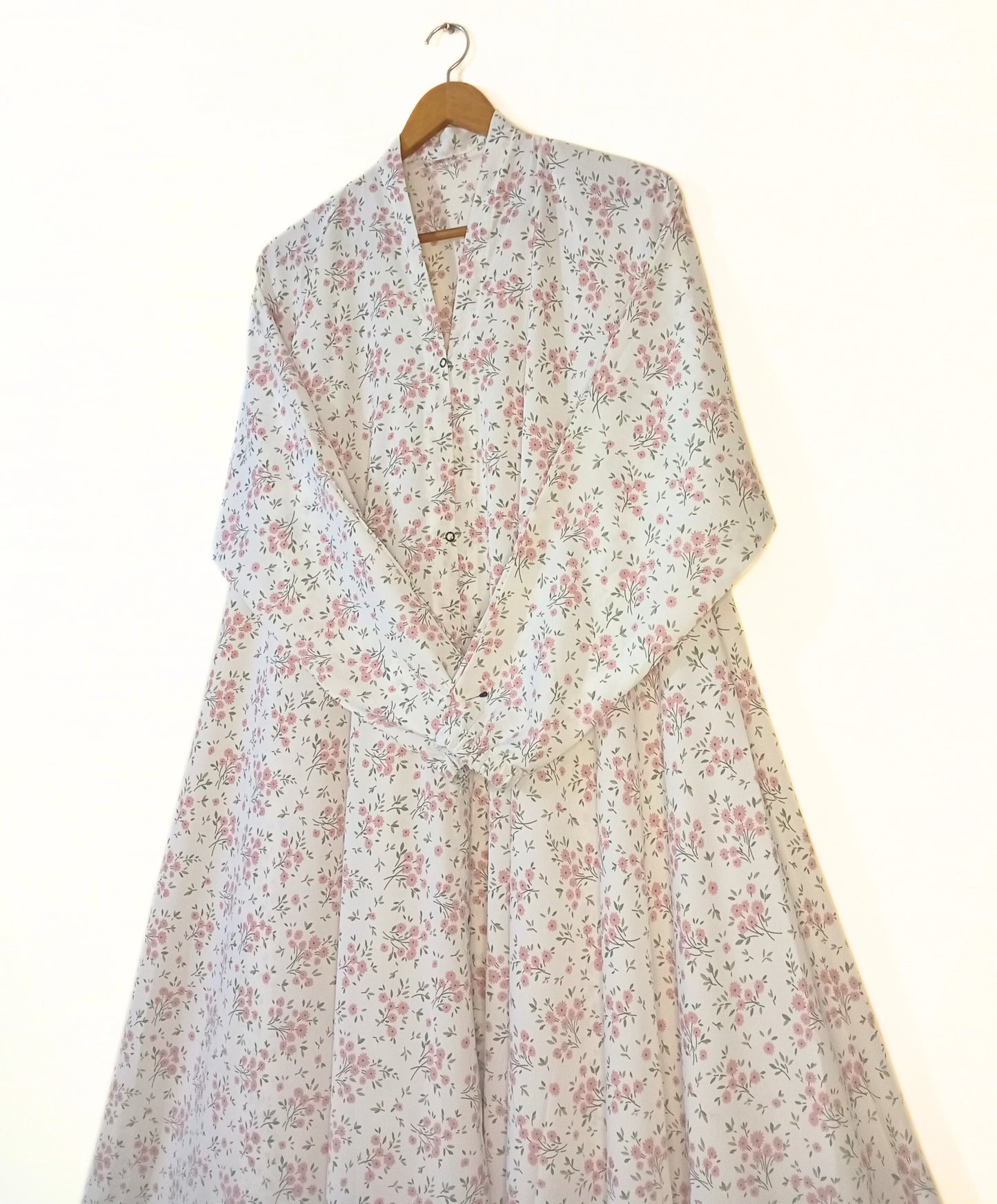 Spring Light Front Open Long Flair Abaya