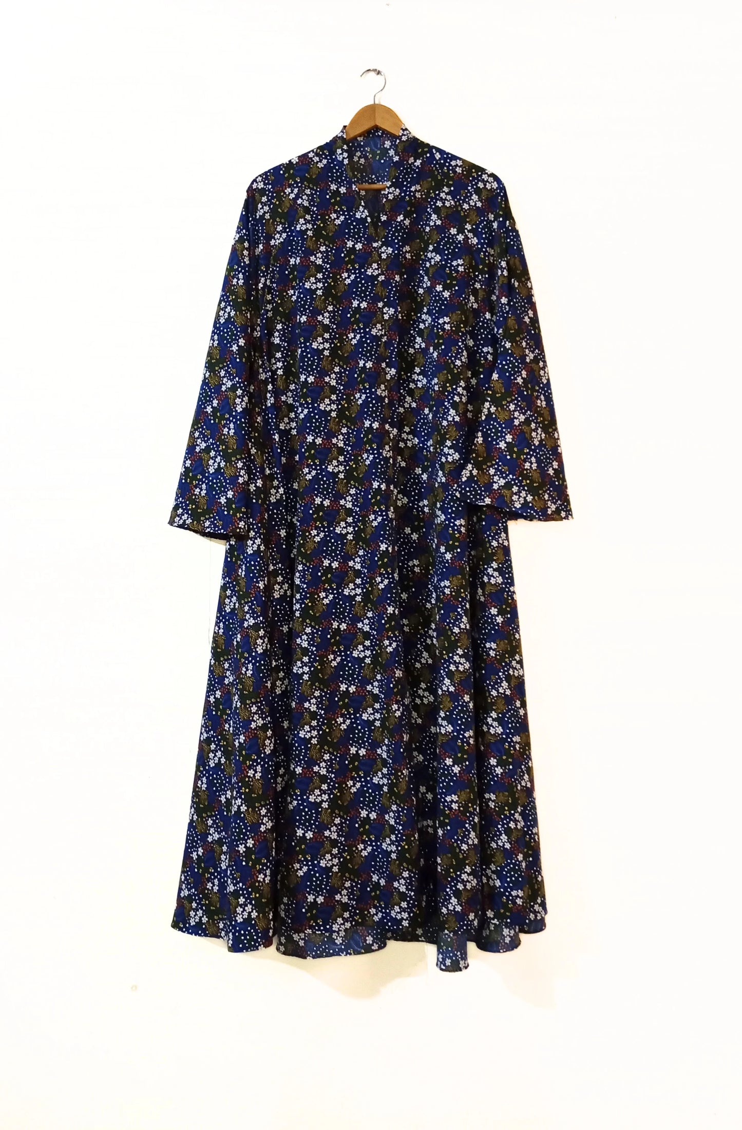 Dark Orchid Front Open Long Flair Abaya