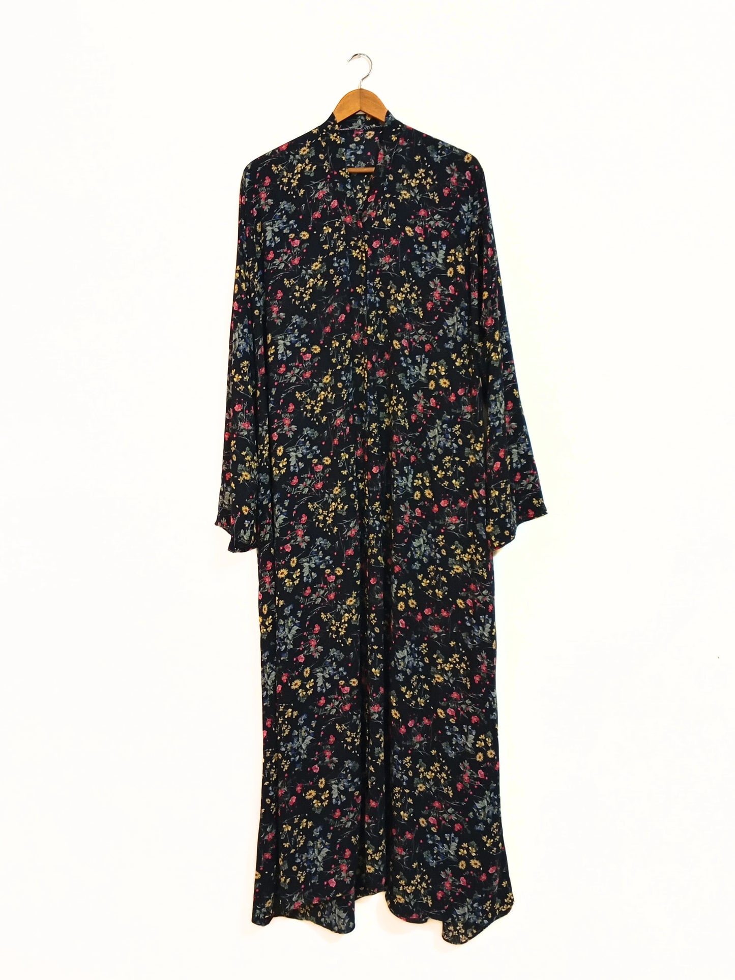 Eden Bloom Front Open Long Flair Abaya