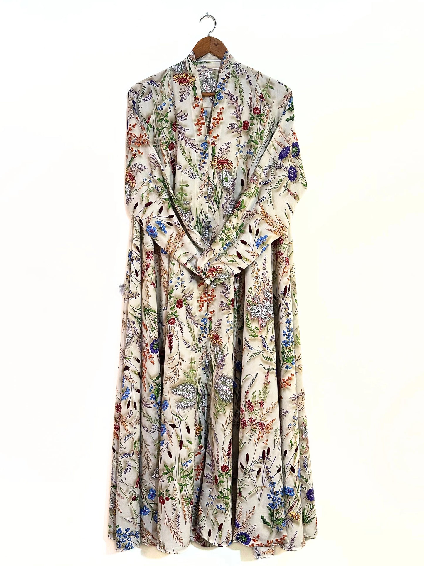 Wild Meadow Front Open Long Flair Abaya