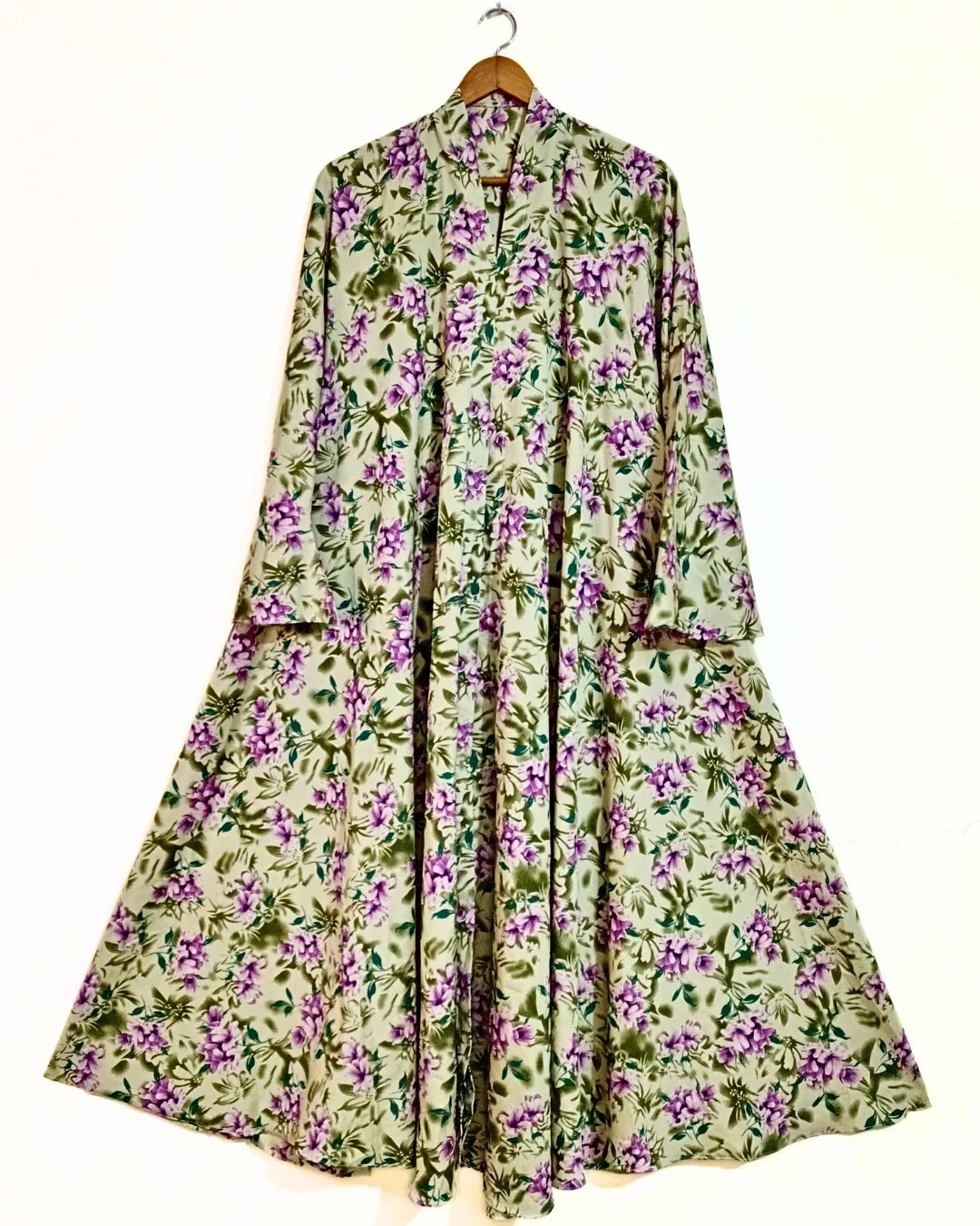 Jasmine Meadow Front Open Long Flair Abaya