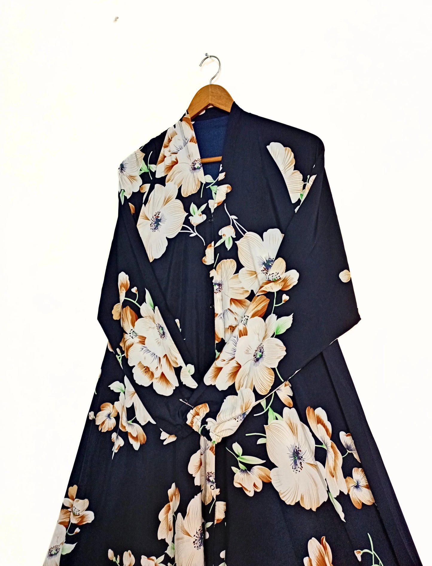 Moonlight Garden Front Open Long Flair Abaya