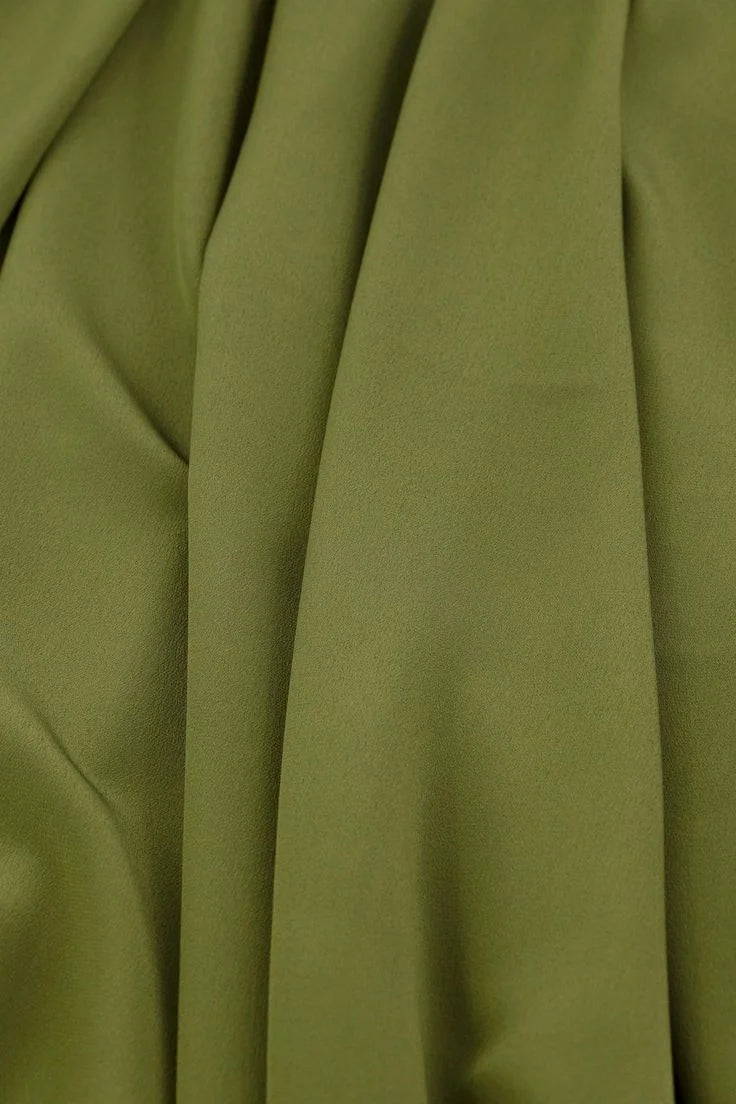 Georgette Chiffon Olive Green Hijab