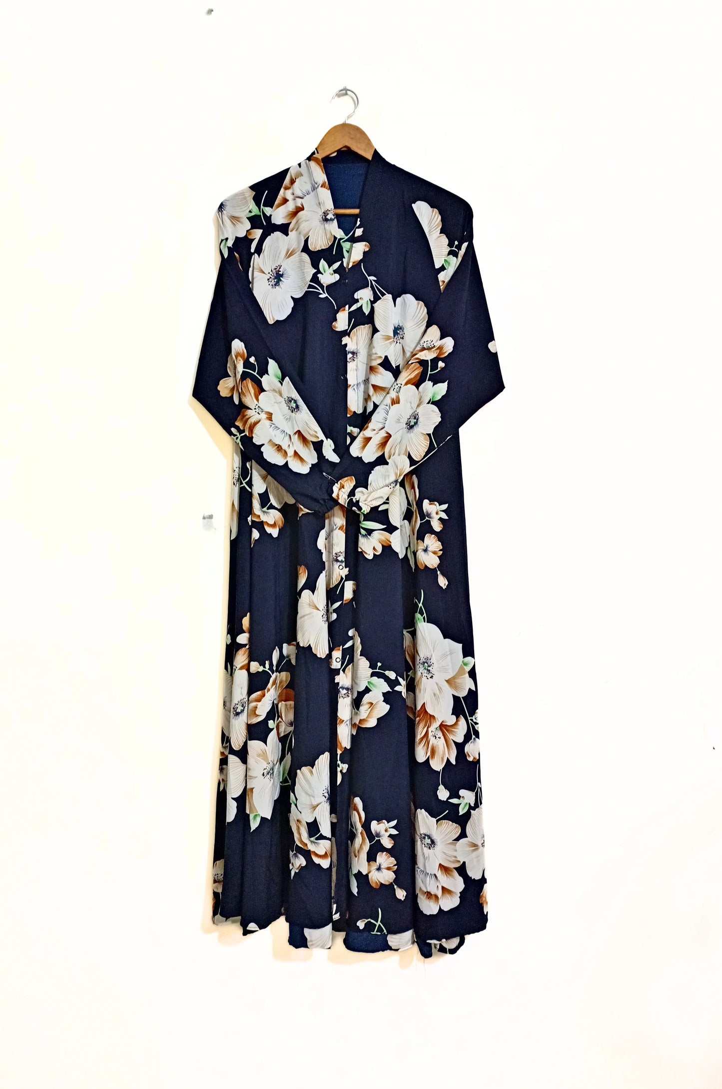 Moonlight Garden Front Open Long Flair Abaya