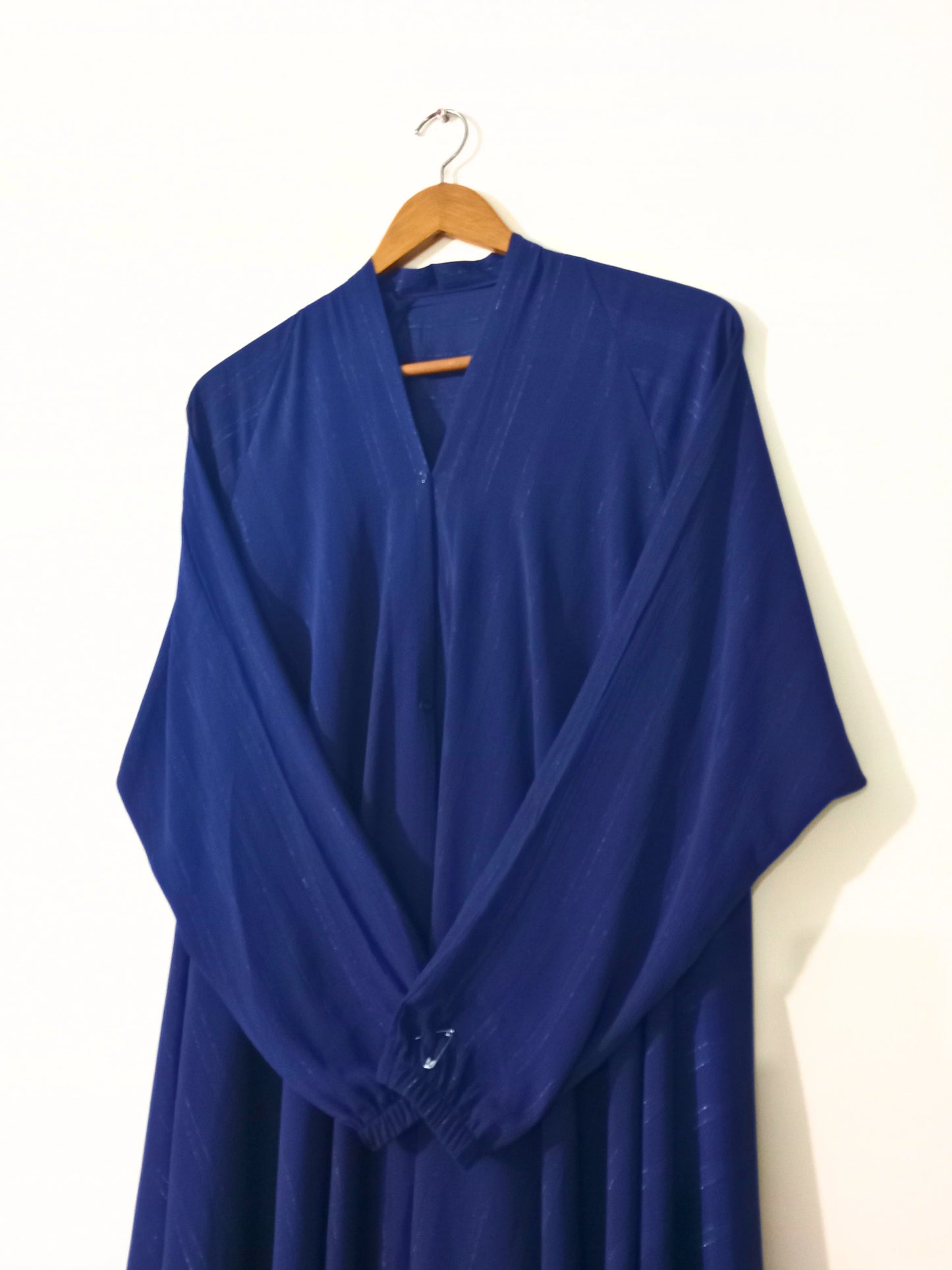 Front Open-Dark Blue Zarri Abaya
