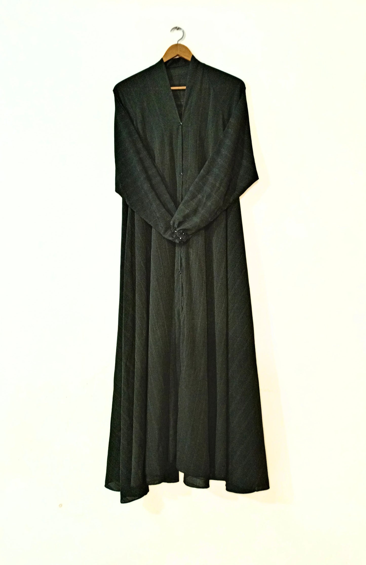 Mehendi Green Front Open Zarri Abaya