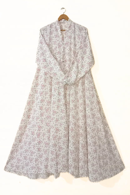 Spring Light Front Open Long Flair Abaya