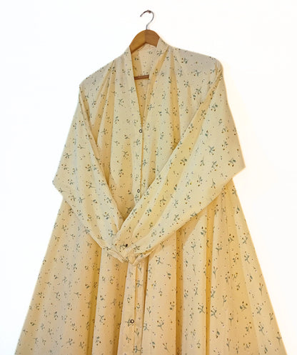 Buttercup Front Open Long Flair Abaya