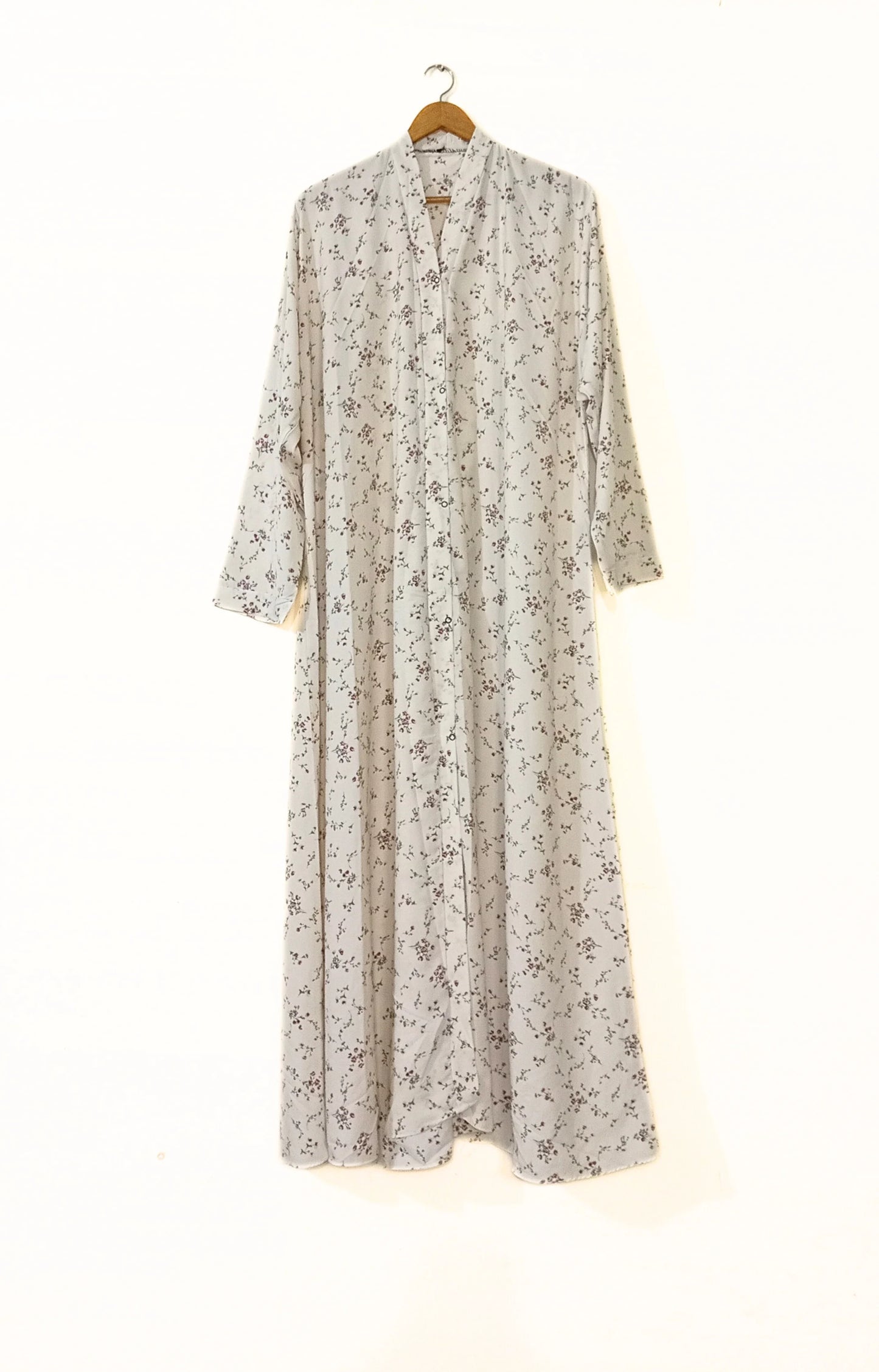 Cloud Flora Front Open Abaya