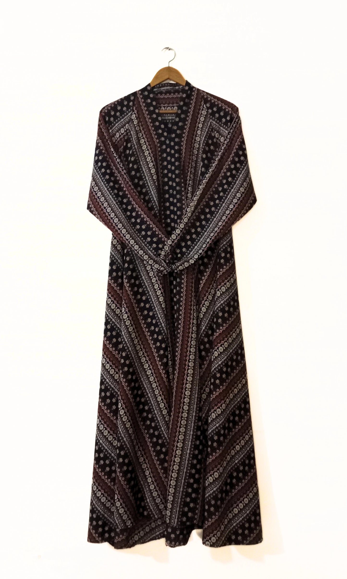 Rustic Rhythm Front Open long Flair Abaya