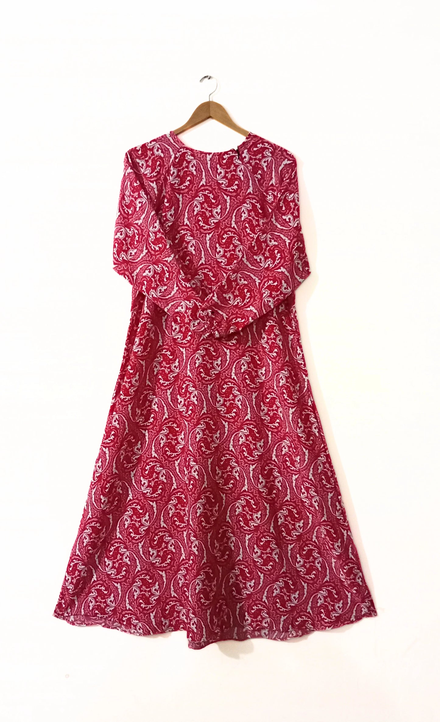 Crimson Bloom Maxi Abaya