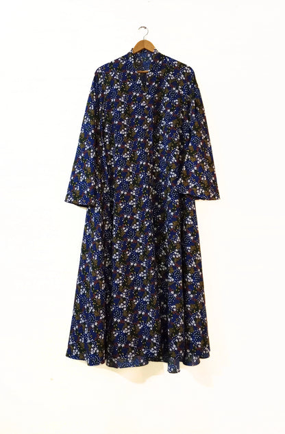 Dark Orchid Front Open Long Flair Abaya