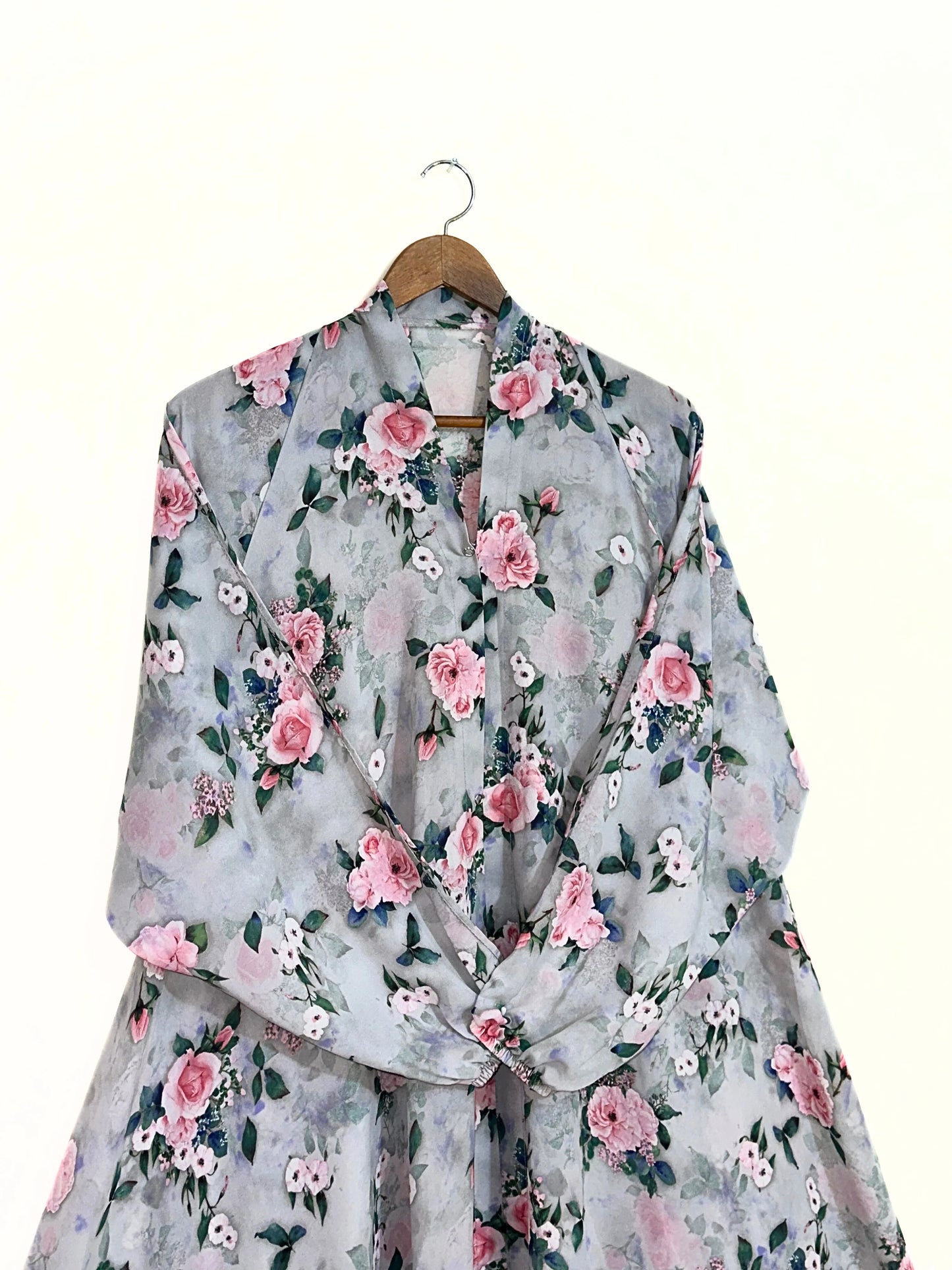 Roseline Front Open Long Flair Abaya