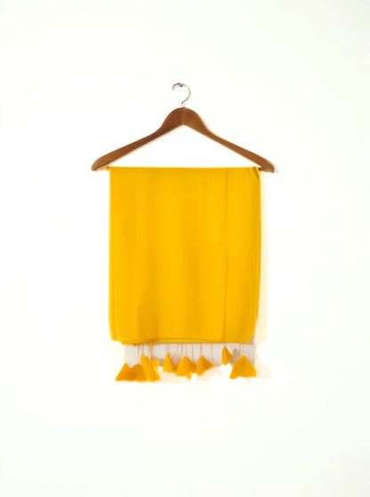 Georgette Chiffon Yellow Hijab