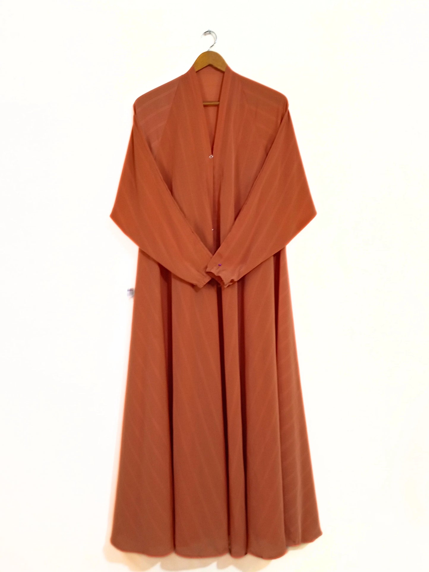 Terracotta Brown Colour Zarri Abaya
