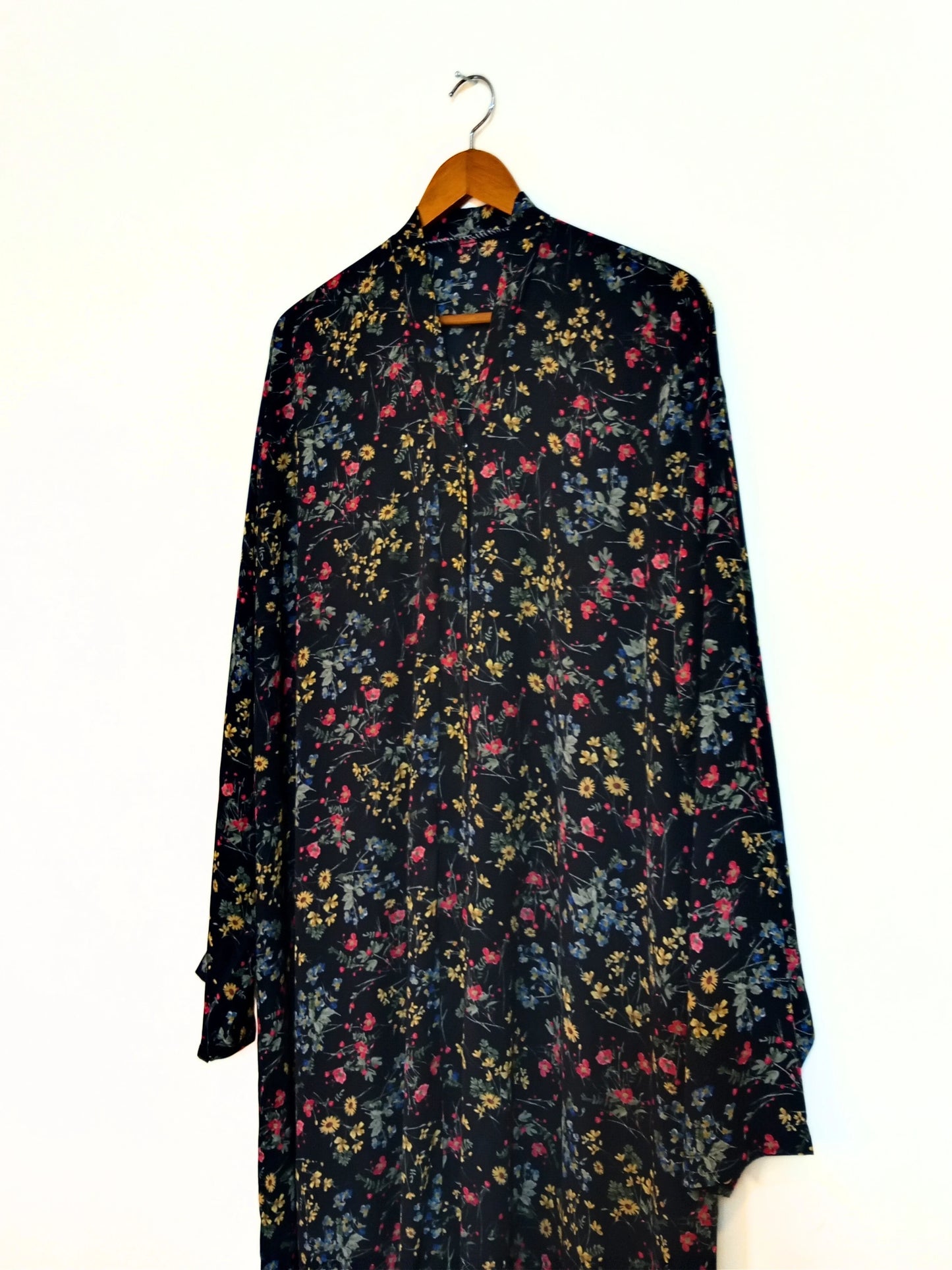 Eden Bloom Front Open Long Flair Abaya