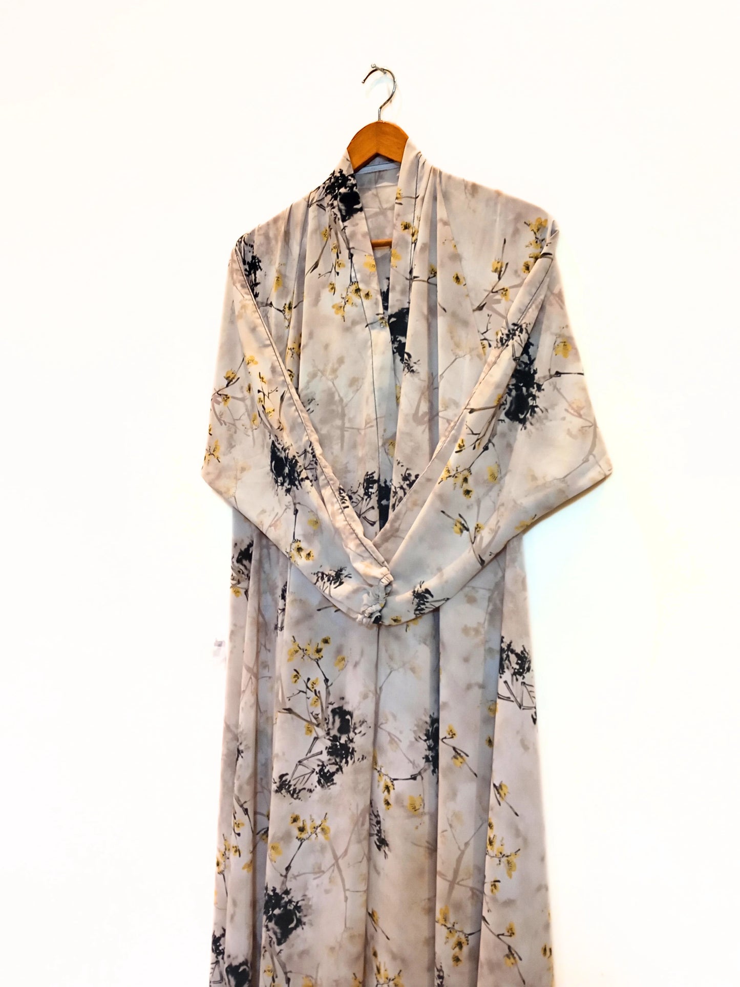 Willow Bloom Front Open Long Flair Abaya