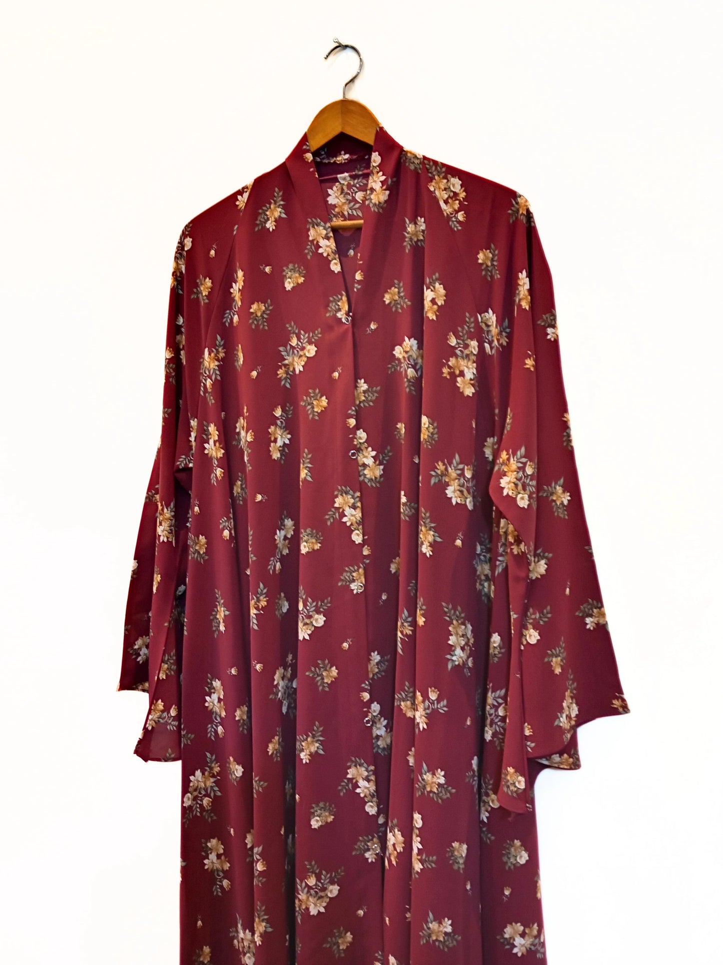 Ruby Meadow Front Open Long Flair Abaya