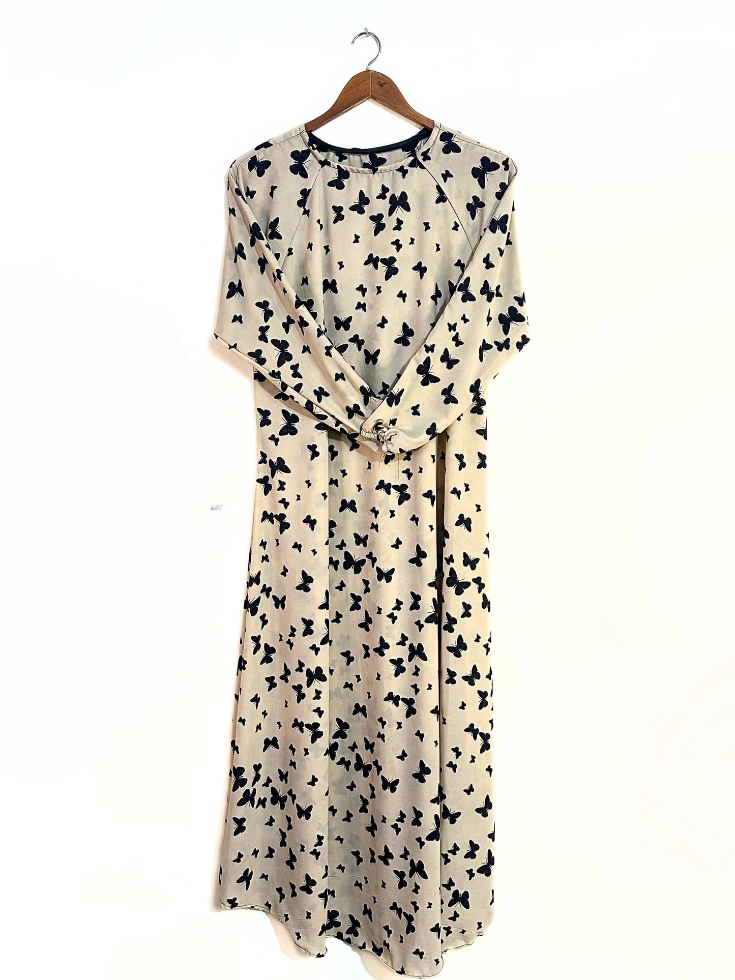 Ivory Butterfly Maxi Style Abaya