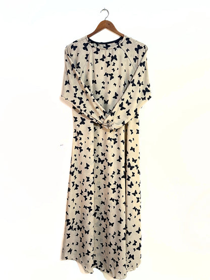 Ivory Butterfly Maxi Style Abaya