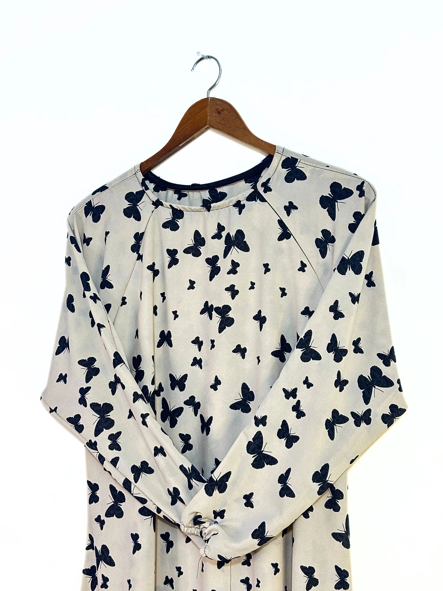 Ivory Butterfly Maxi Style Abaya