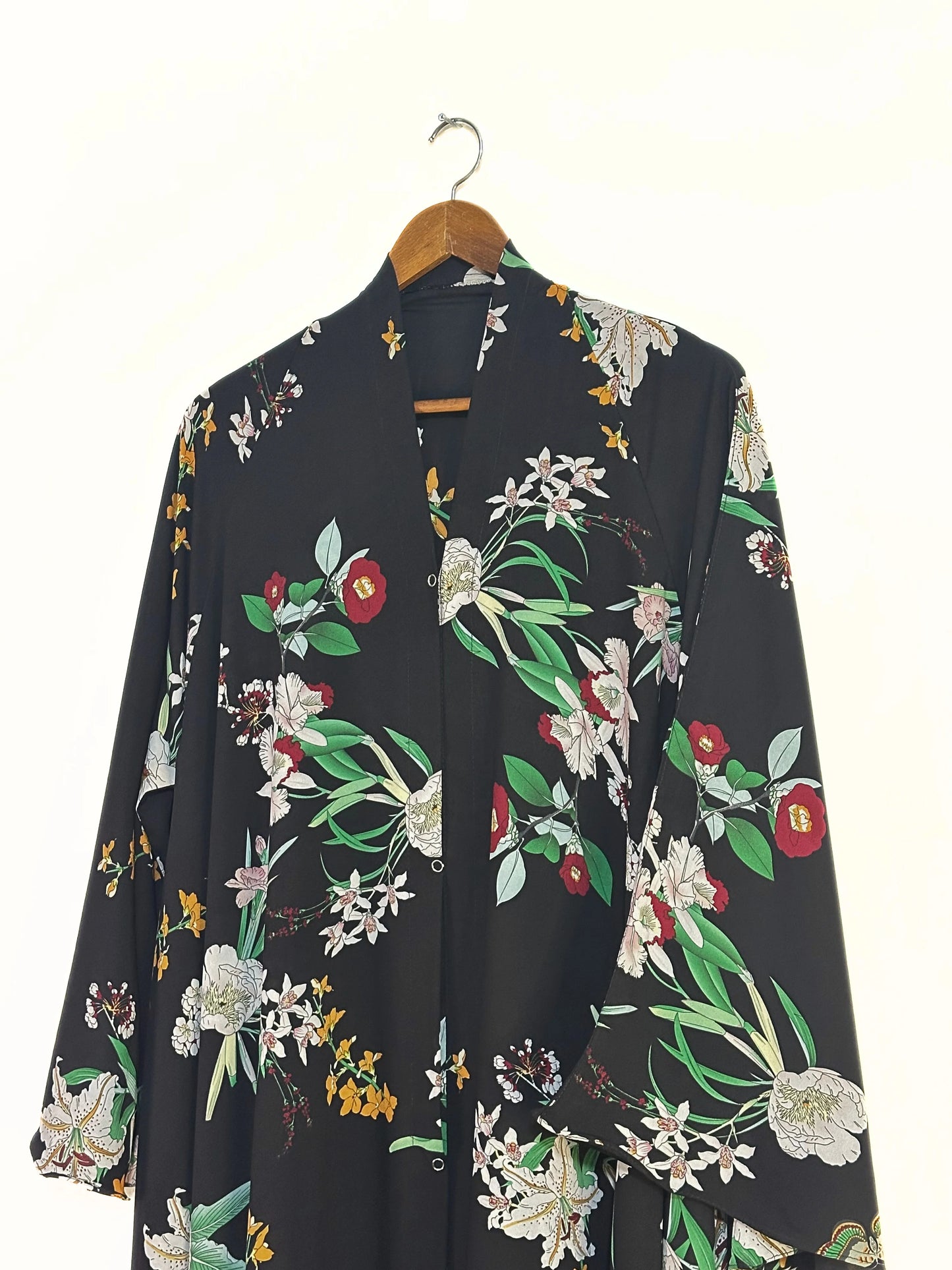 Botanical Garden Front Open Long Flair Abaya