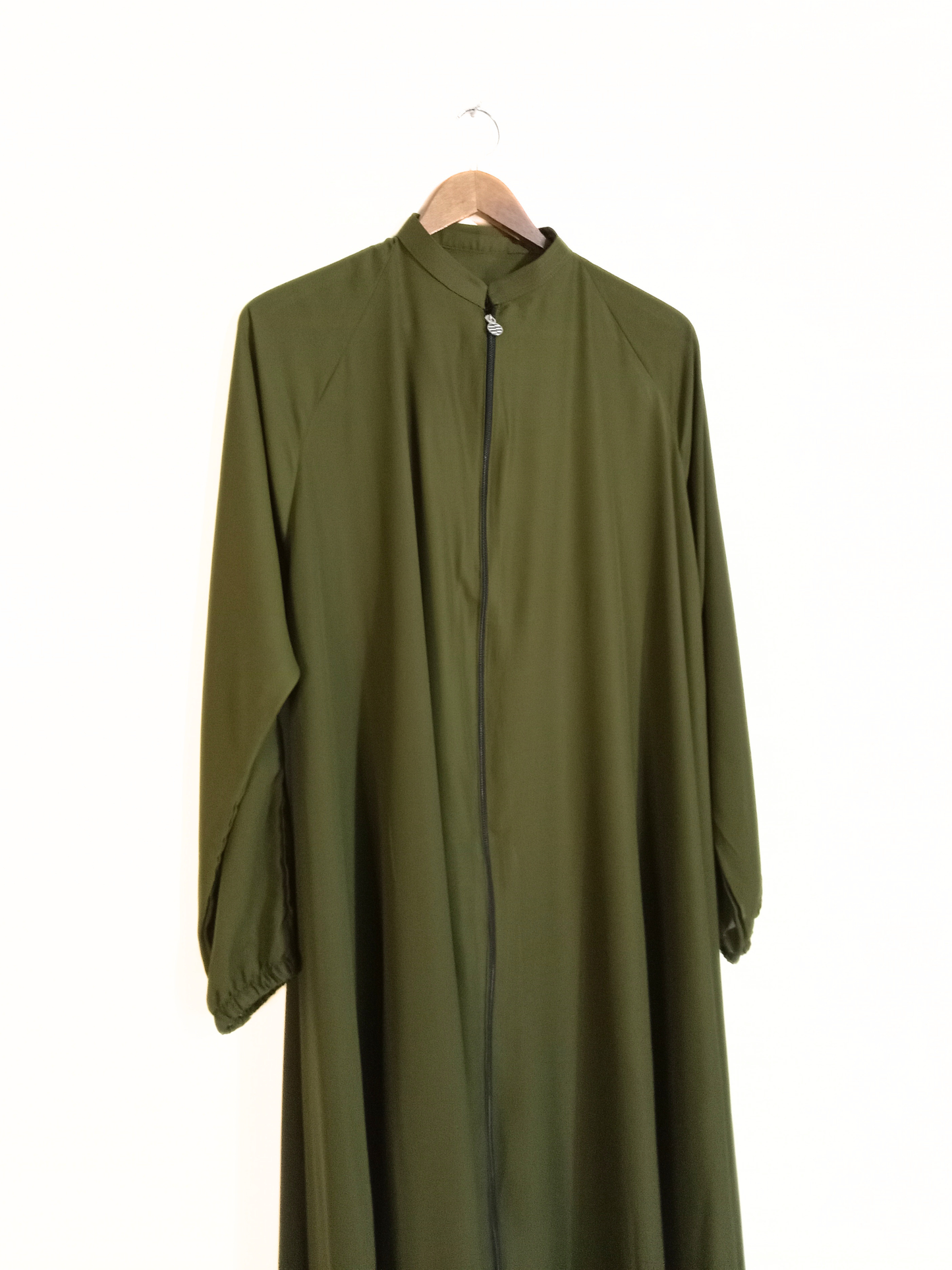 Zipper Style Abaya-Mehendi Colour