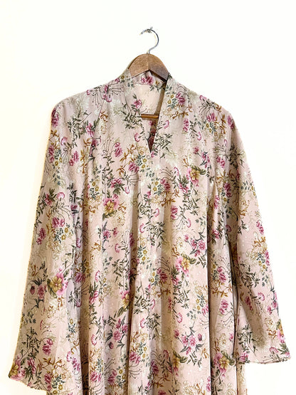 Vintage Grace Long Flair Crinkle Abaya