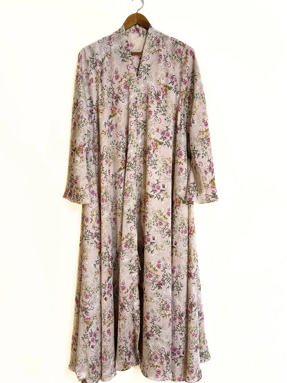 Vintage Grace Long Flair Crinkle Abaya