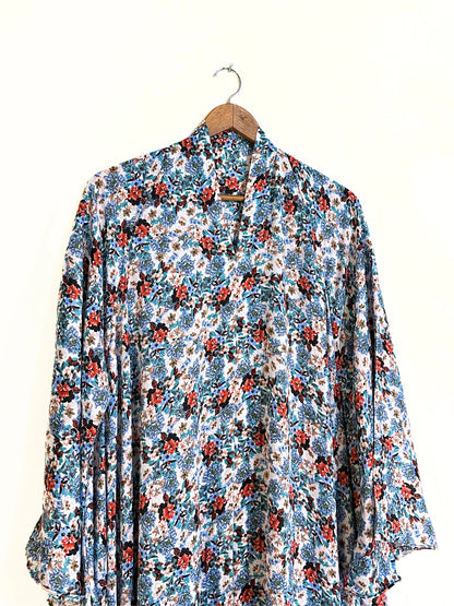 Blooming Sky Long Flair Crinkle Abaya