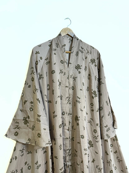 Coco Bloom Long Flair Crinkle Abaya