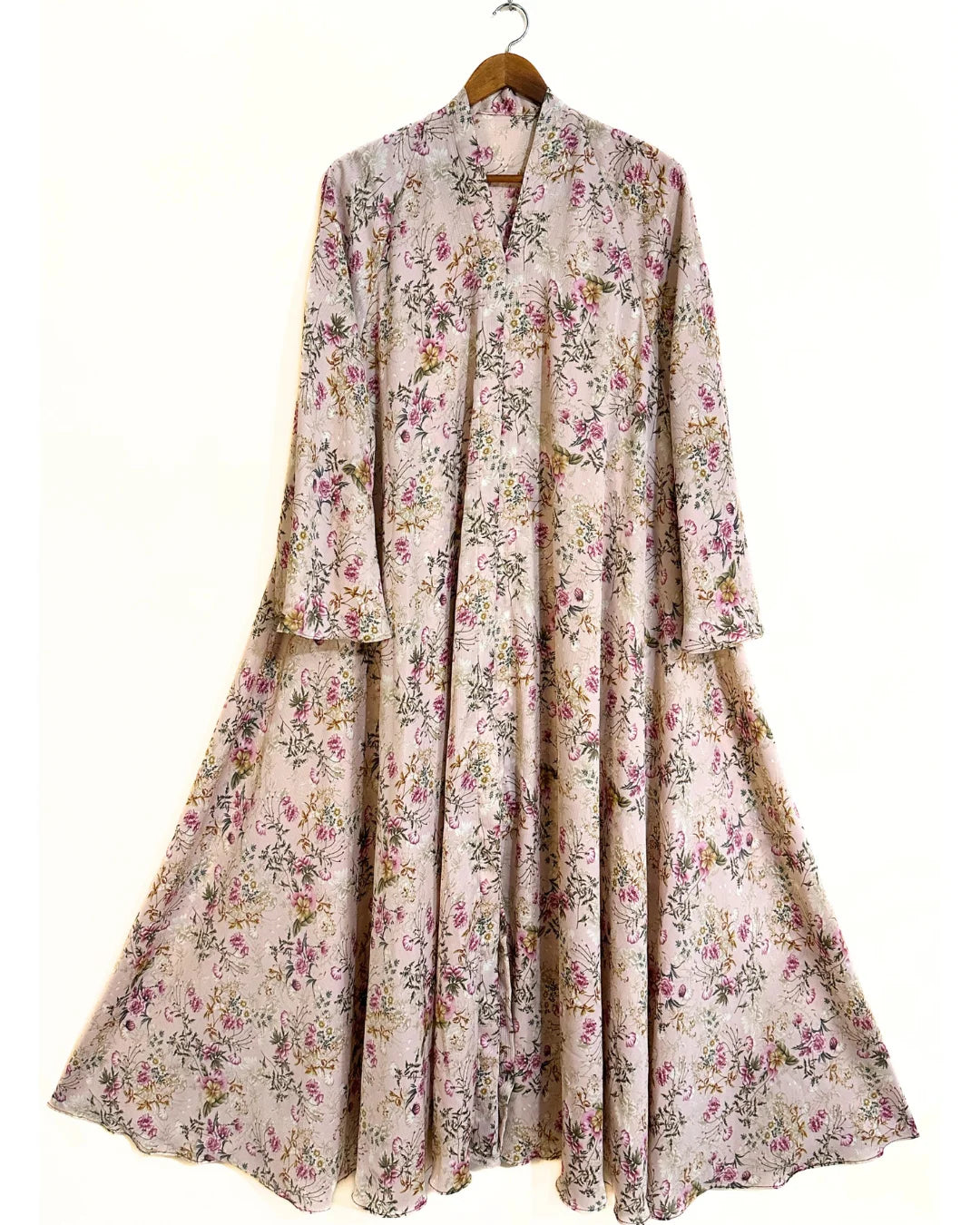 Vintage Grace Long Flair Crinkle Abaya