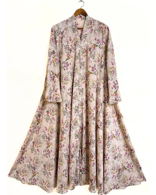 Vintage Grace Long Flair Crinkle Abaya