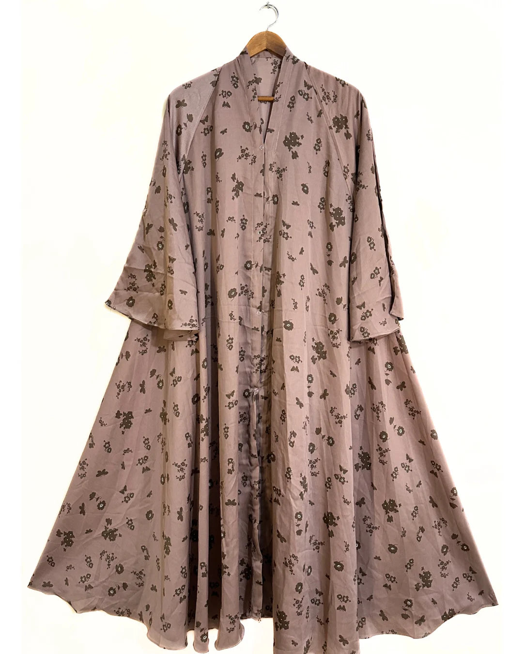Coco Bloom Long Flair Crinkle Abaya