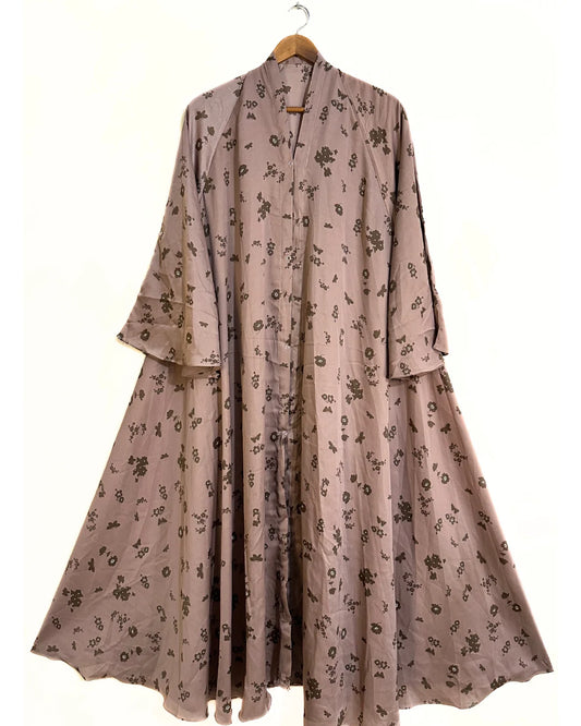 Coco Bloom Long Flair Crinkle Abaya