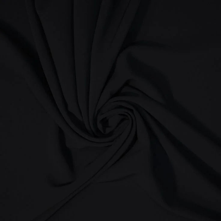 Georgette Chiffon Black Hijab