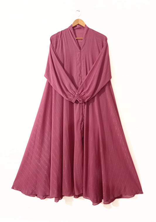 Marsala Colour Zarri Abaya