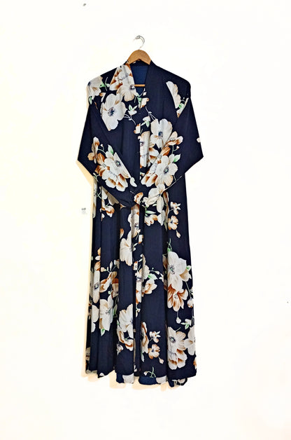 Moonlight Garden Front Open Long Flair Abaya