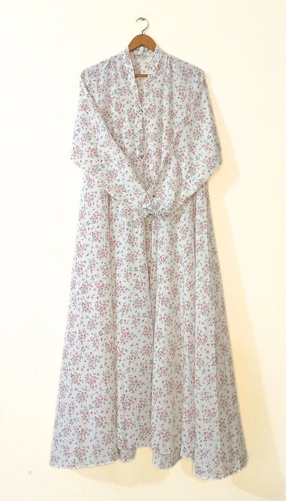 Spring Light Front Open Long Flair Abaya