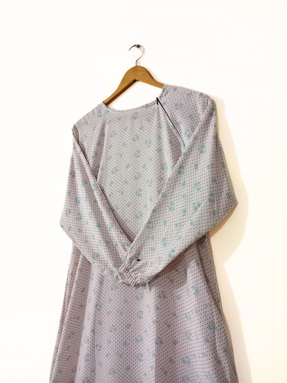 Misty Petal Maxi Abaya
