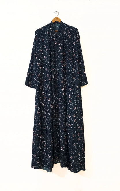 Dusky Garden Front Open Abaya