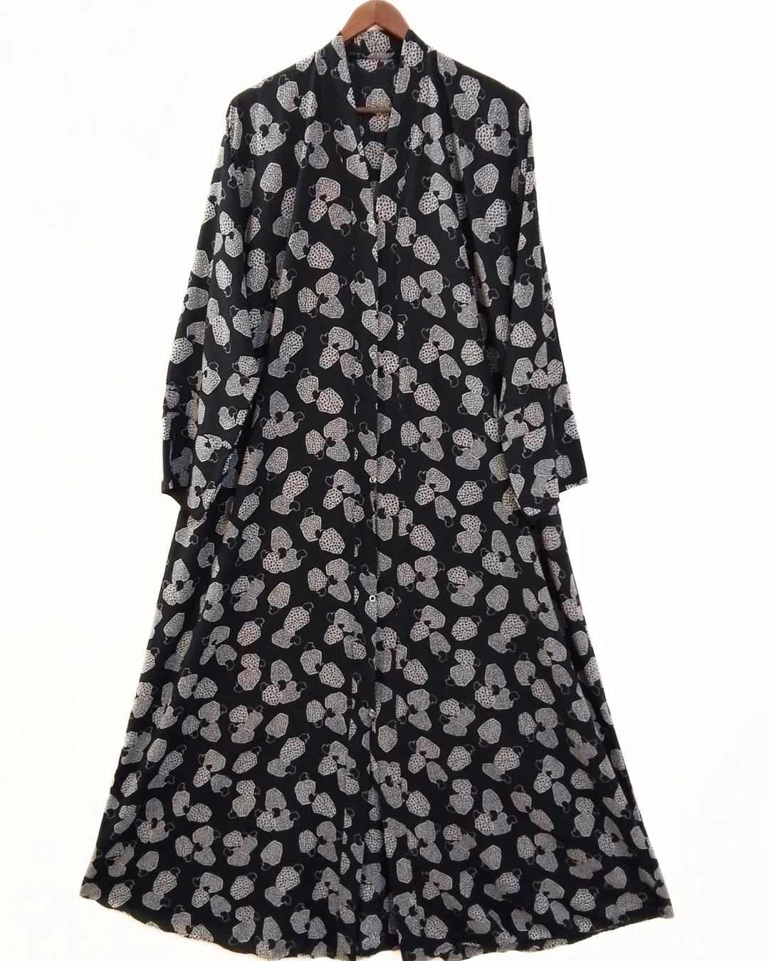Shadow Pebbels Front Open Abaya