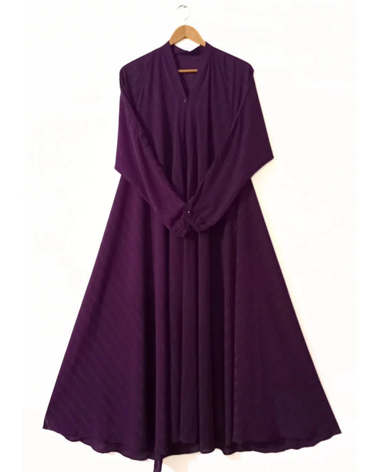 Deep Purple Zarri Abaya