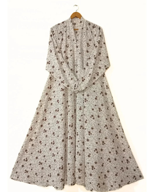 Whispering Meadow Front Open Long Flair Abaya